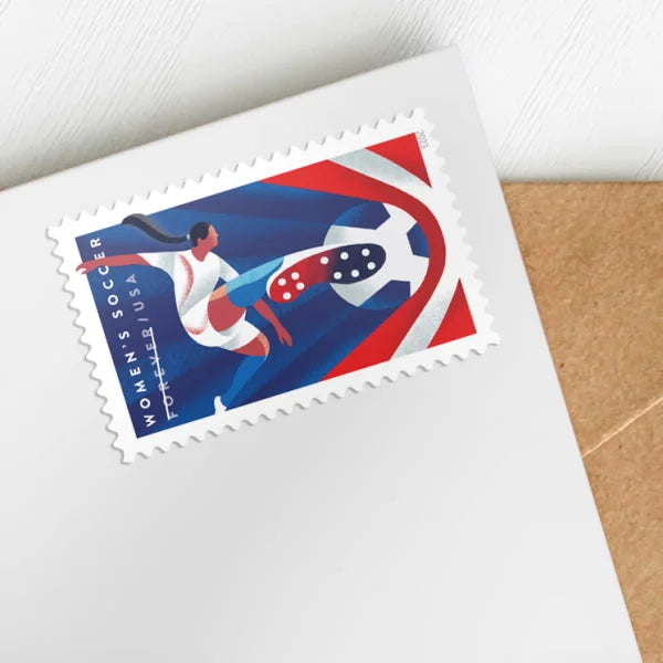 Forever Stamps 2023 Women’s Soccer – Celebrating Female Athletes, First-Class Postage