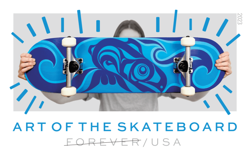 Forever Stamps 2023 Art of the Skateboard – Contemporary Art Collection, First-Class Postage