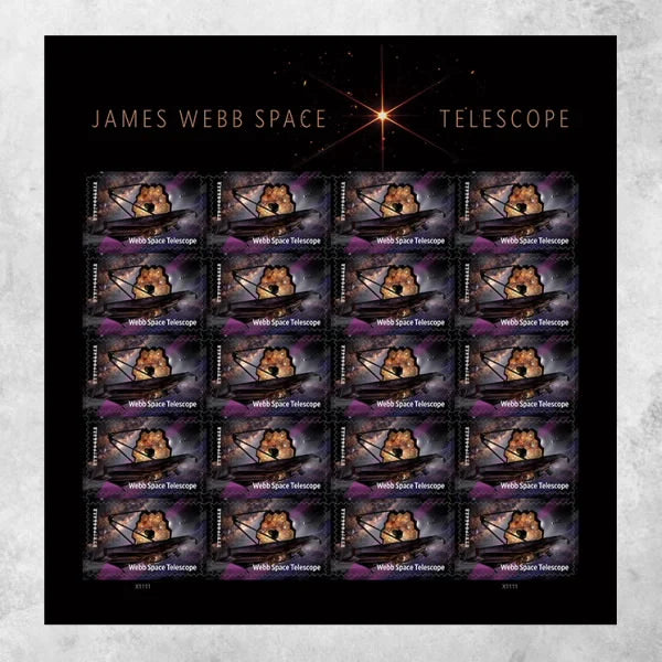 Forever Stamps 2022 James Webb Space Telescope – Space Exploration, First-Class Postage
