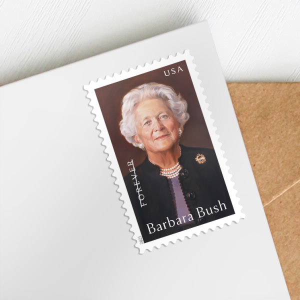 Forever Stamps 2025 Barbara Bush – Commemorative, First-Class Postage