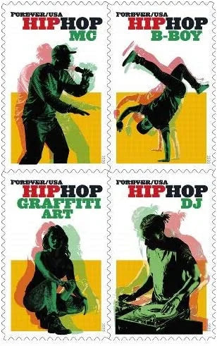 Forever Stamps 2021 Hip Hop – Music & Culture Series, First-Class Postage