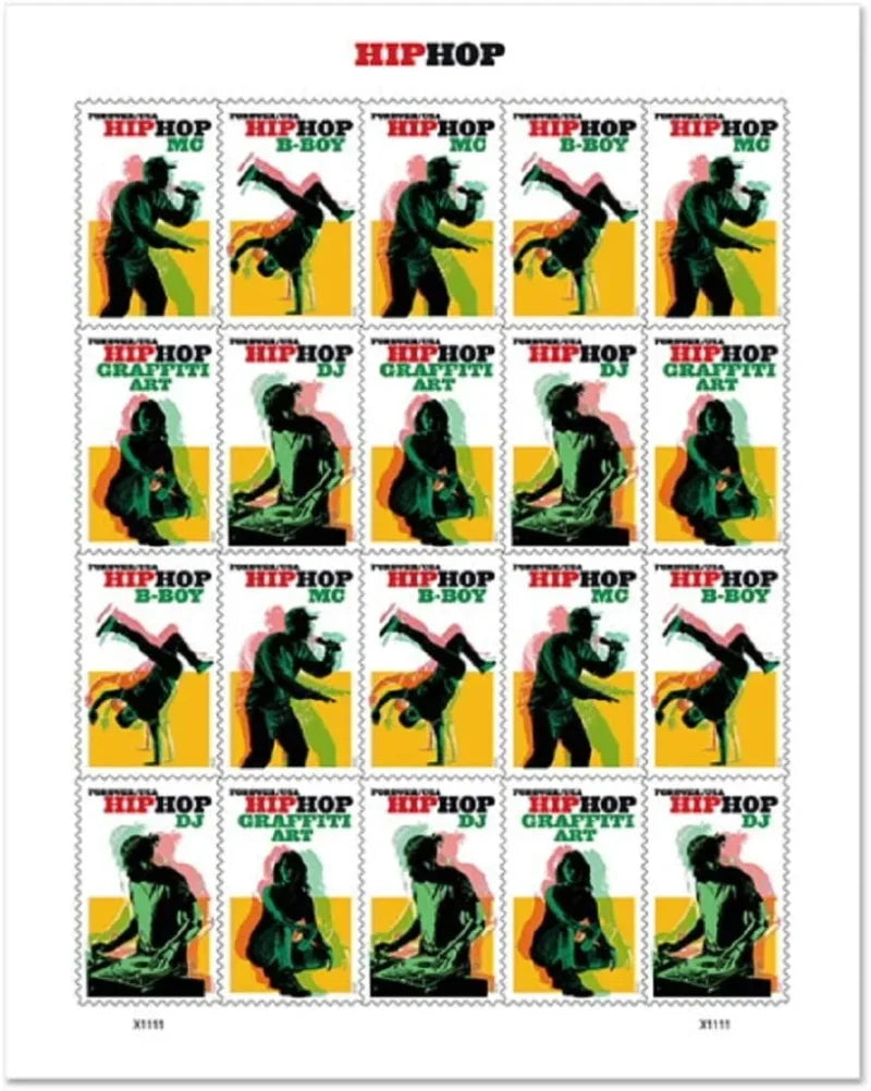 Forever Stamps 2021 Hip Hop – Music & Culture Series, First-Class Postage