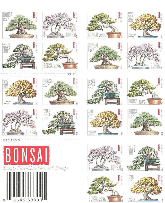 Forever Stamps 2012 Bonsai Trees – Cultural Heritage Collection, First-Class Postage