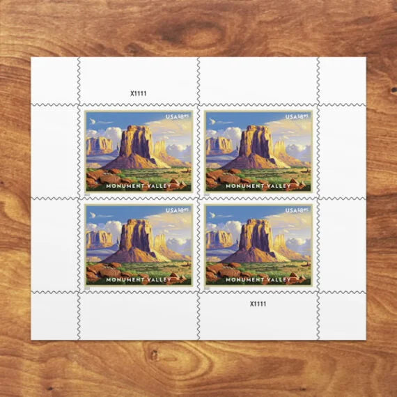 Priority Mail $8.95 Stamps 2022 Monument Valley – Scenic Landscape, Priority Mail Rate