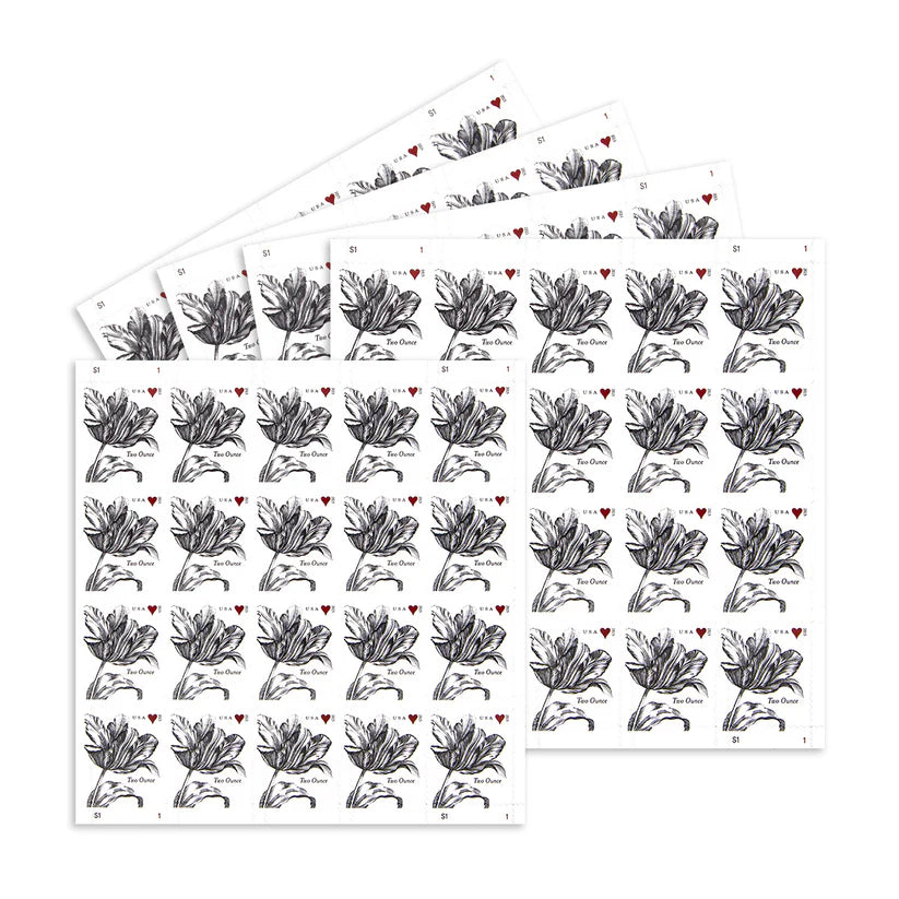 Two-Ounce Stamps 2015 Tulip – Wedding Invitation, First-Class Postage