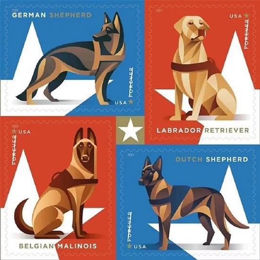 Forever Stamps 2019 Labrador Retriever – Honor & Service, First-Class Postage
