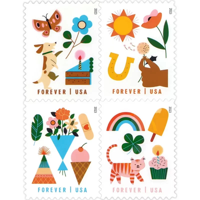 Forever Stamps 2023 Thinking of You – Greeting Card Collection, First-Class Postage