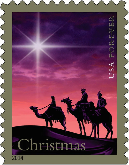 Forever Stamps 2014 Christmas Magi – Holiday Celebration, First-Class Postage