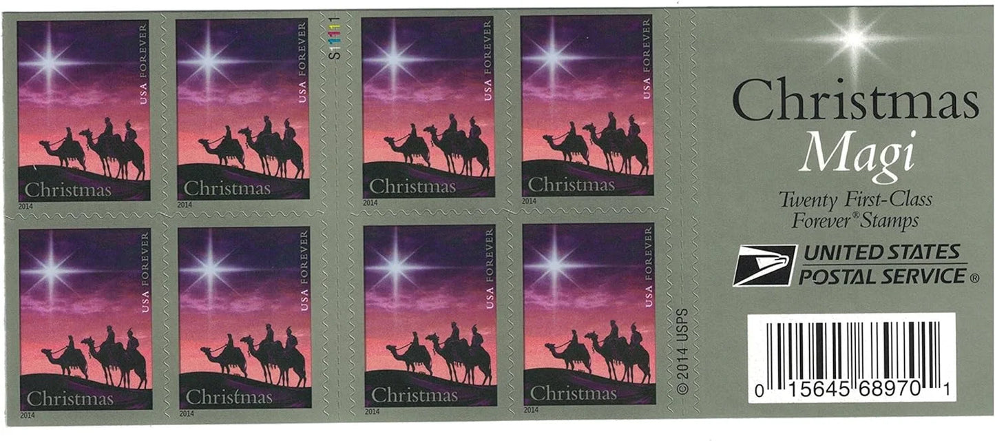 Forever Stamps 2014 Christmas Magi – Holiday Celebration, First-Class Postage