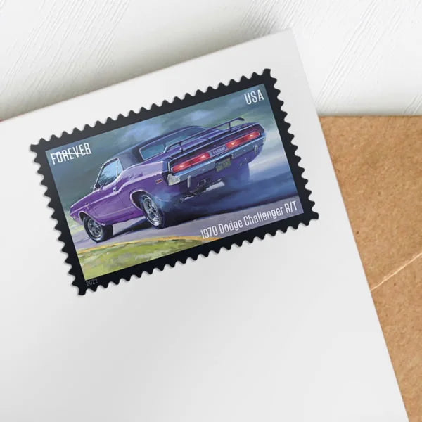 Forever Stamps 2022 Pony Cars – Classic Muscle Cars Collection, First-Class Postage