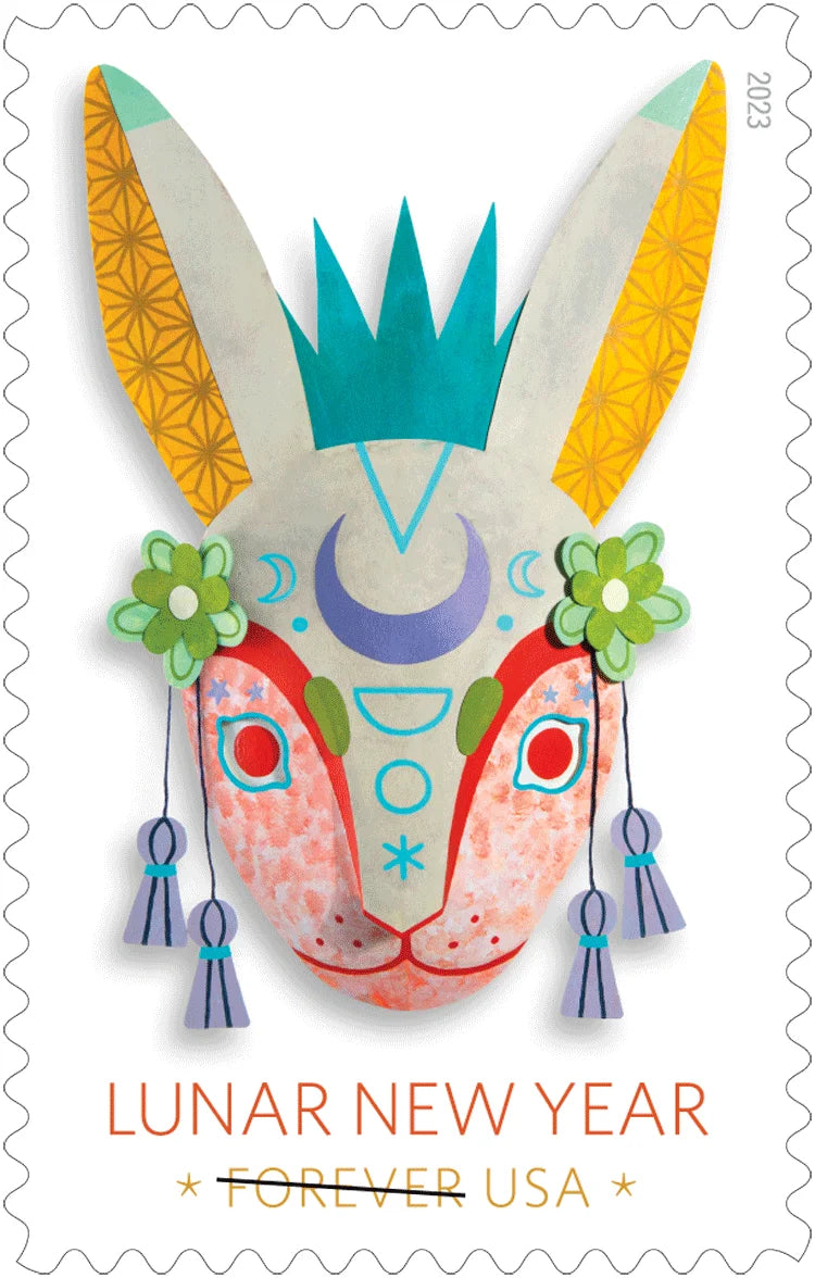 Forever Stamps 2023 Lunar New Year – Year of the Rabbit, Holiday Celebration, First-Class Postage