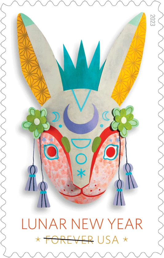 Forever Stamps 2023 Lunar New Year – Year of the Rabbit, Holiday Celebration, First-Class Postage