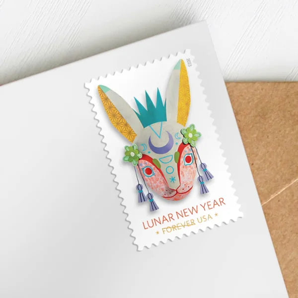Forever Stamps 2023 Lunar New Year – Year of the Rabbit, Holiday Celebration, First-Class Postage