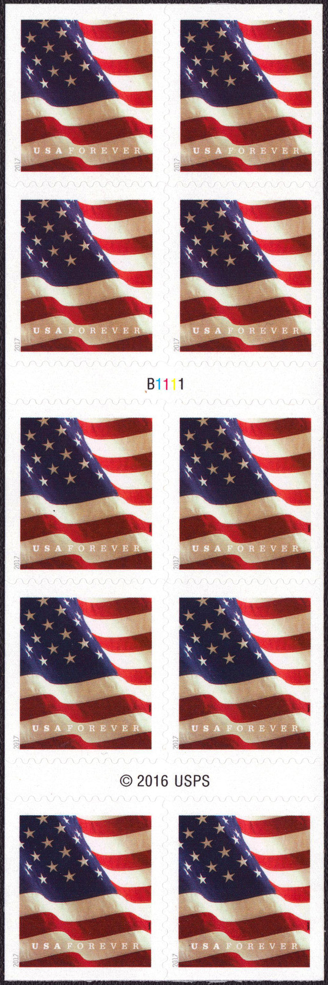 Forever Stamps 2017 U.S. Flag – Patriotic Symbol, First-Class Postage