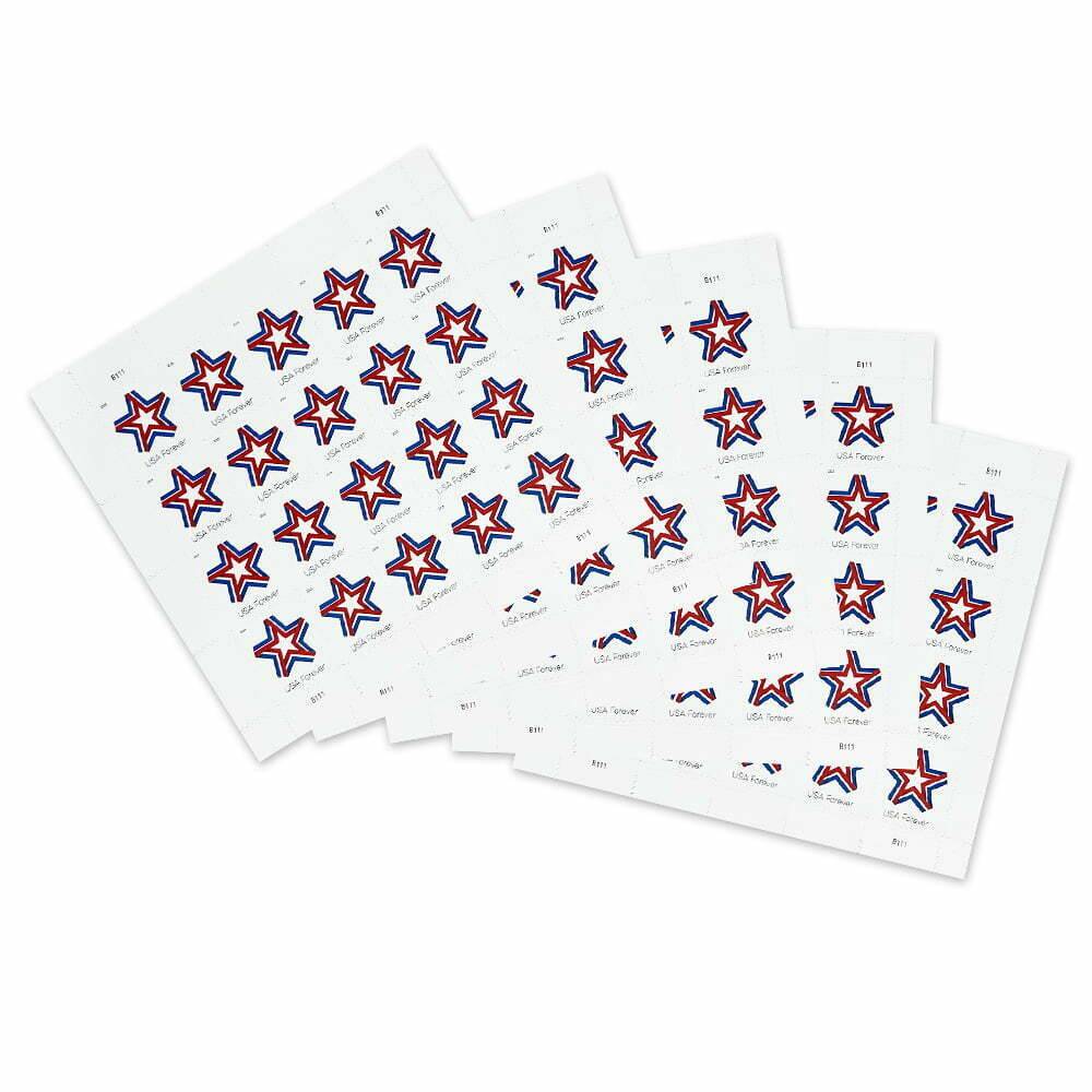 Forever Stamps 2019 Star Ribbon – Patriotic Symbol, First-Class Postage