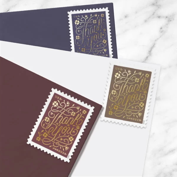 Forever Stamps 2020 Thank You – Appreciation Greeting, First-Class Postage