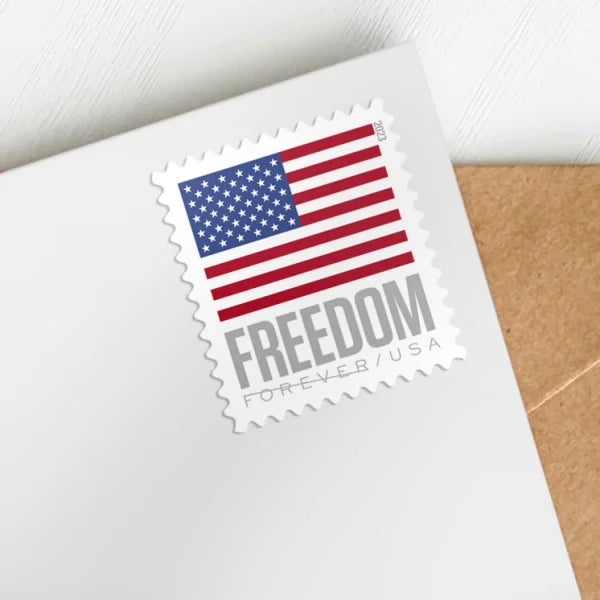 Forever Stamps 2023 U.S. Flag Coil – Modern Patriotic Symbol, First-Class Postage
