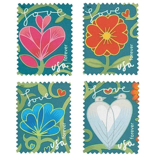 Forever Stamps Garden of Love – Love & Celebration, First-Class Postage