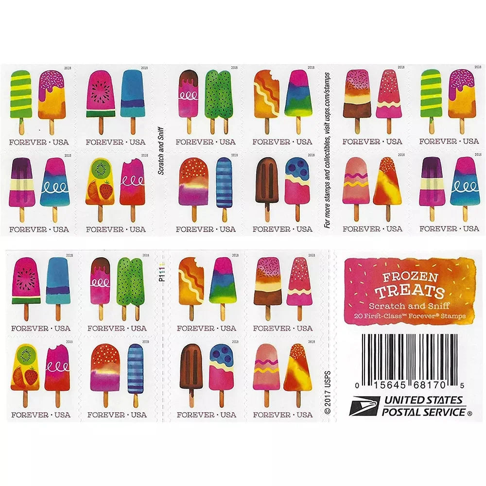 Forever Stamps 2018 Frozen Treats – Summer Fun, First-Class Postage
