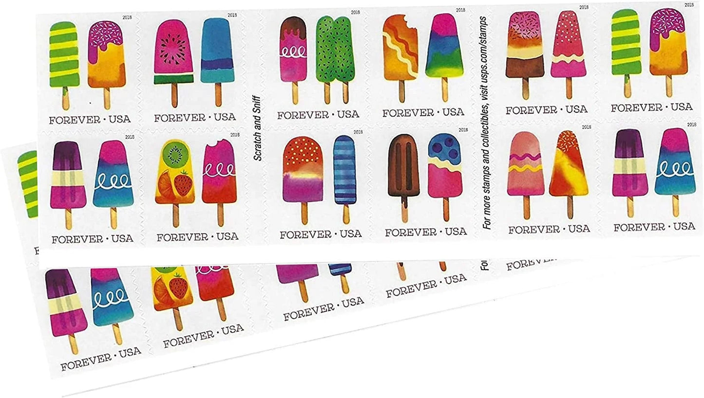 Forever Stamps 2018 Frozen Treats – Summer Fun, First-Class Postage