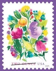 Two-Ounce Stamps 2024 Wedding Blooms – Wedding Invitation, First-Class Postage