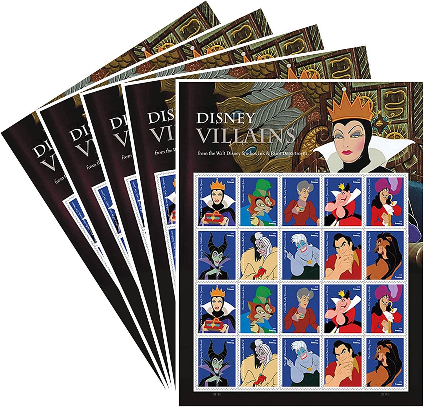 Forever Stamps 2017 Disney Villains – Animated Classics Collection, First-Class Postage