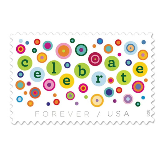 Forever Stamps 2020 Let’s Celebrate! – Celebration Greetings, First-Class Postage