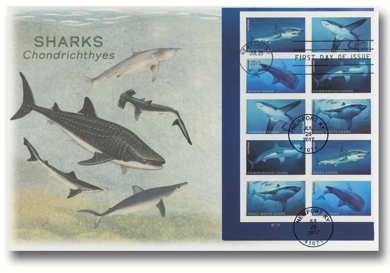 Forever Stamps 2017 Sharks – Marine Wildlife Series, First-Class Postage