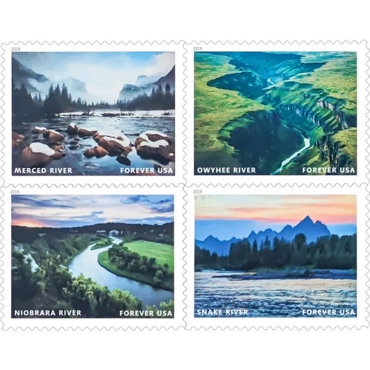 Forever Stamps 2019 Wild and Scenic Rivers – Natural Beauty Series, First-Class Postage