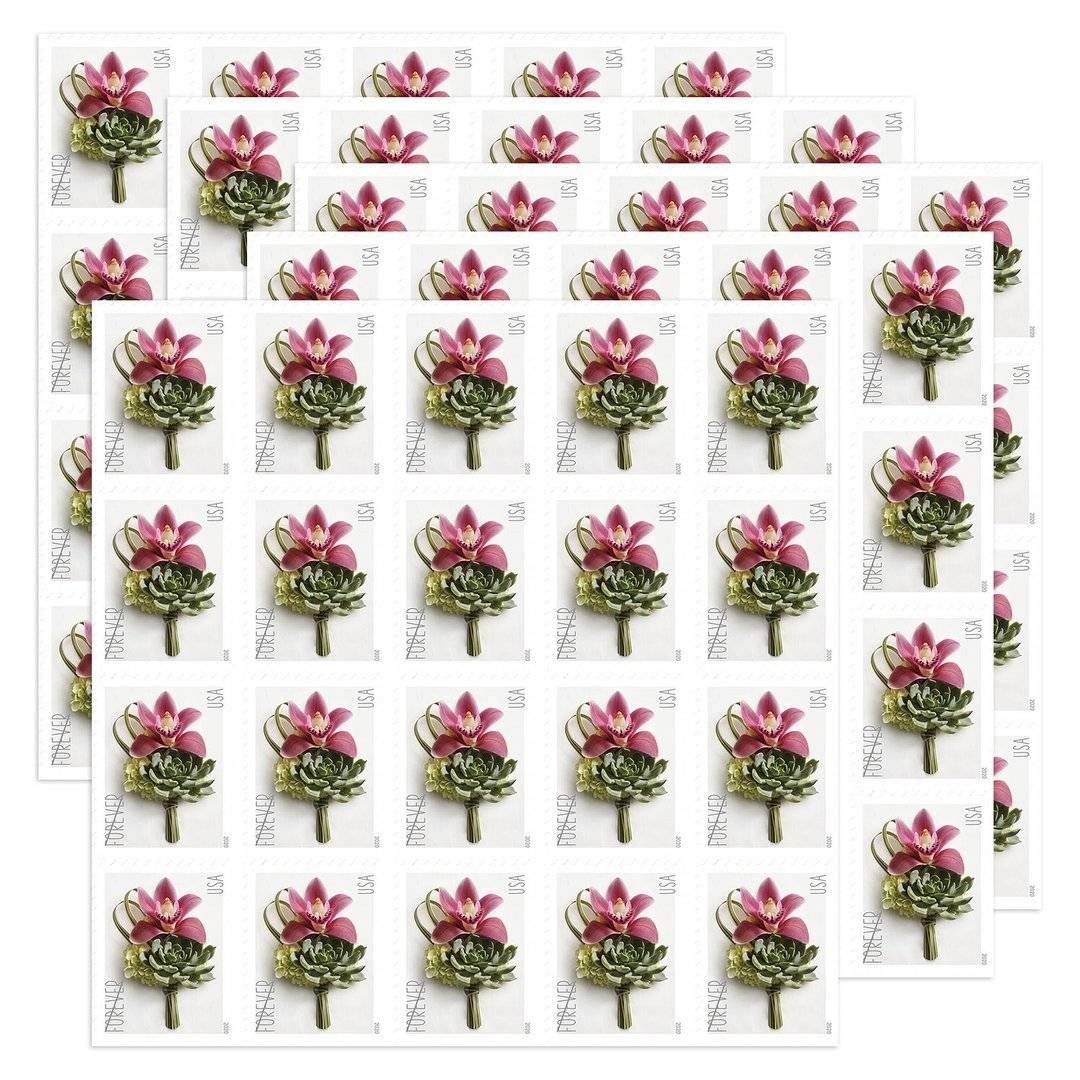 Forever Stamps 2020 Contemporary Boutonniere, First-Class Postage