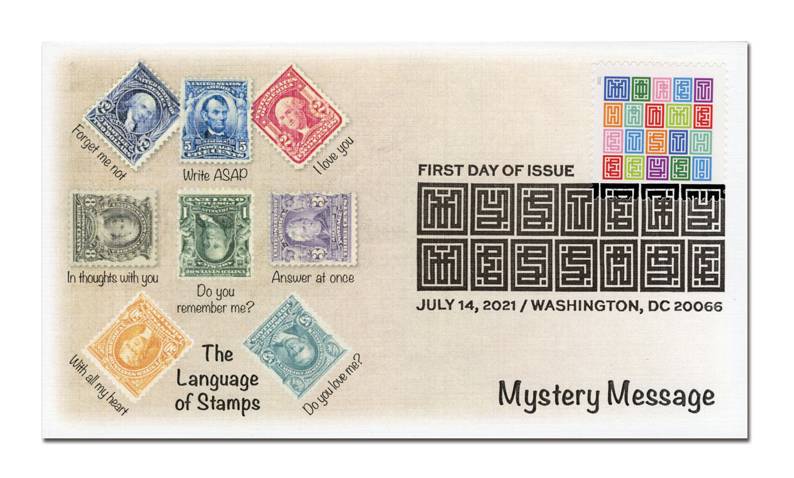 Forever Stamps 2021 Mystery Message – Fun Greeting Design, First-Class Postage