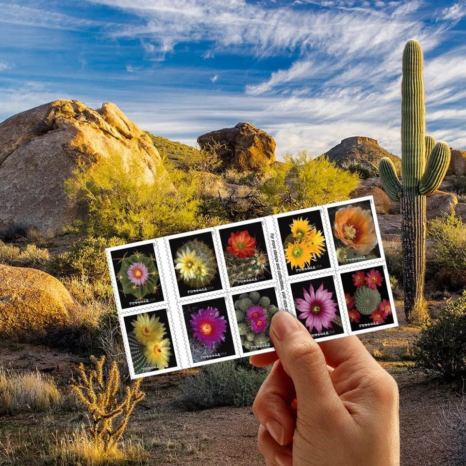 Forever Stamps 2019 Cactus Flowers – Nature Series, First-Class Postage