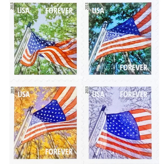 Forever Stamps 2013 A Flag for All Seasons – Patriotic Symbol & Seasonal Celebration, First-Class Postage