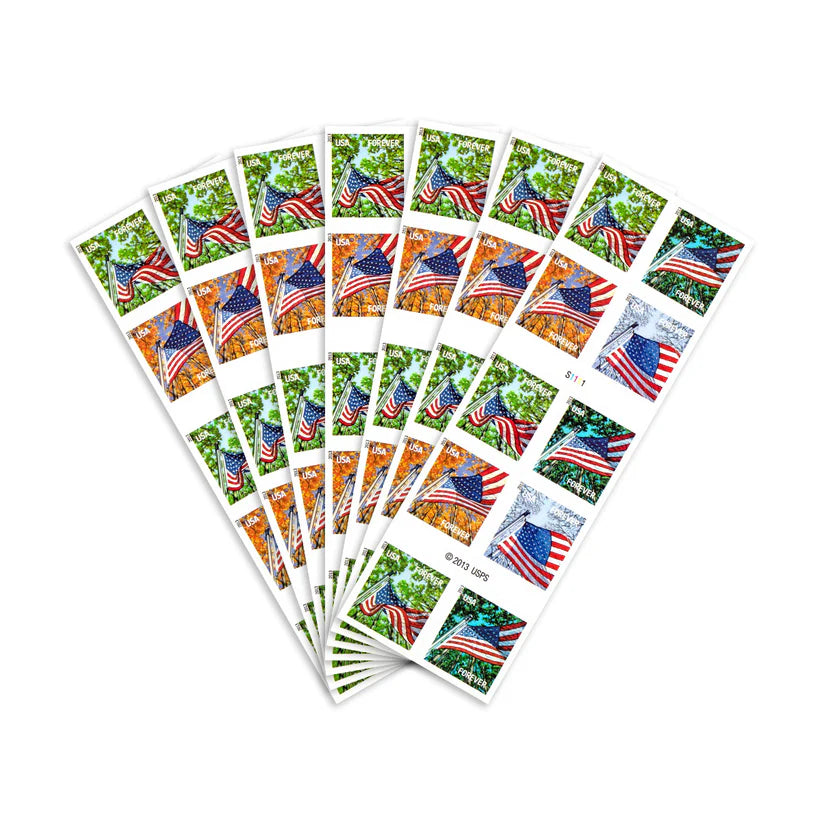 Forever Stamps 2013 A Flag for All Seasons – Patriotic Symbol & Seasonal Celebration, First-Class Postage