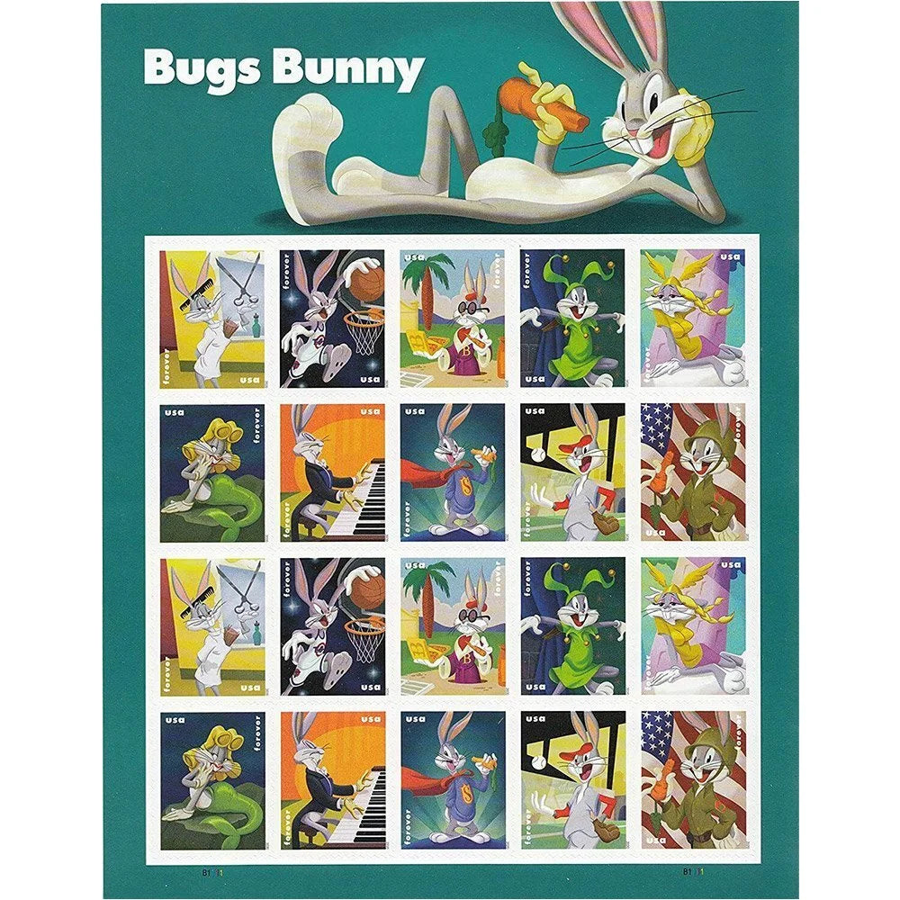 Forever Stamps 2020 Bugs Bunny – Entertainment Icons, First-Class Postage