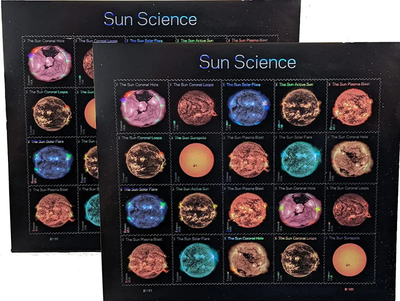 Forever Stamps 2021 Sun Science – Educational Nature Series, First-Class Postage