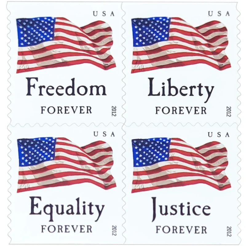 Forever Stamps 2012 Four Flags – Patriotic Symbol, First-Class Postage