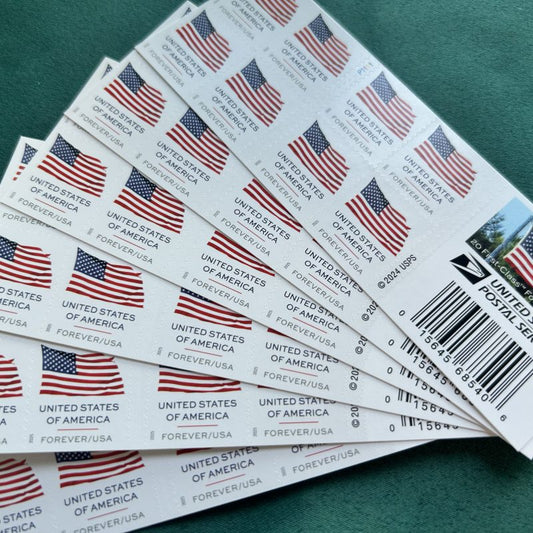 Forever Stamps 2025 U.S. Flag – Patriotic Symbol, First-Class Postage