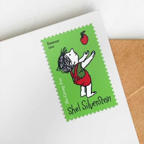 Forever Stamps 2022 Shel Silverstein – The Giving Tree Literary Tribute, First-Class Postage