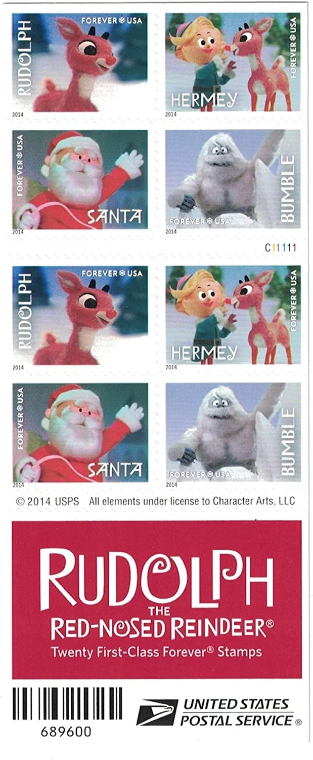 Forever Stamps 2014 Rudolph the Red-Nosed Reindeer – Holiday Celebration, First-Class Postage