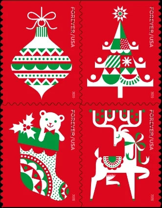 Forever Stamps 2020 Holiday Delights – Seasonal Celebration, First-Class Postage