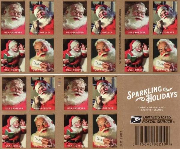 Forever Stamps 2018 Sparkling Holidays – Holiday, First-Class Postage