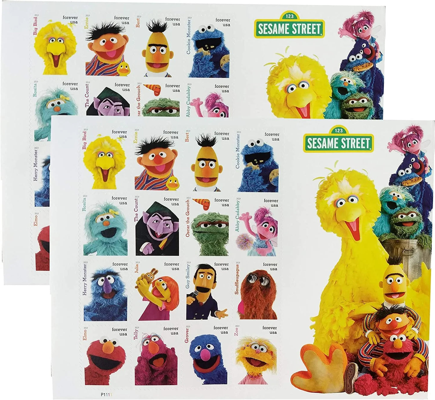 Forever Stamps 2019 Sesame Street – Children’s Favorites, First-Class Postage