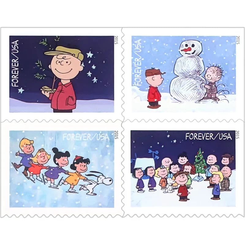 Forever Stamps 2015 A Charlie Brown Christmas – Holiday Celebration, First-Class Postage