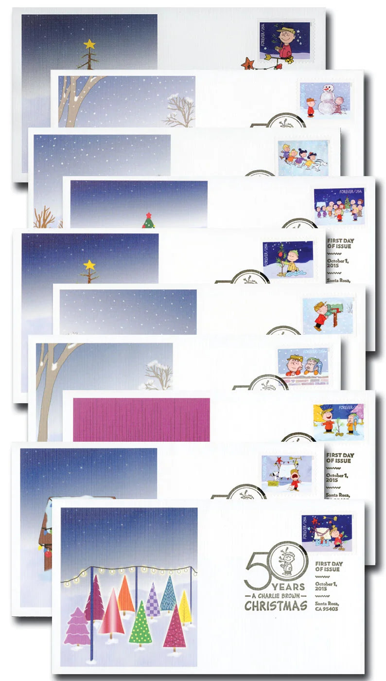 Forever Stamps 2015 A Charlie Brown Christmas – Holiday Celebration, First-Class Postage