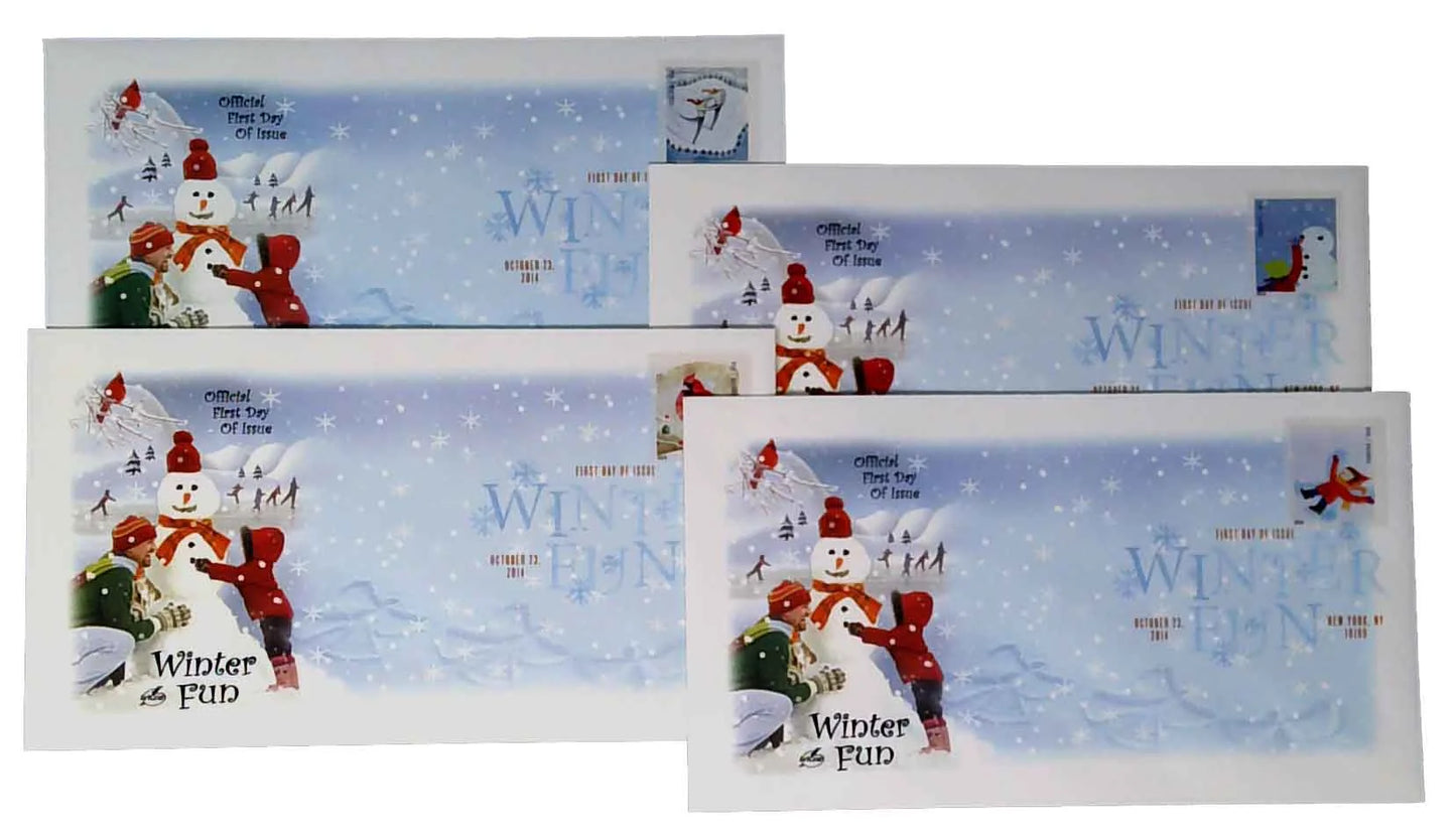 Forever Stamps 2014 Winter Fun – Holiday Celebration, First-Class Postage