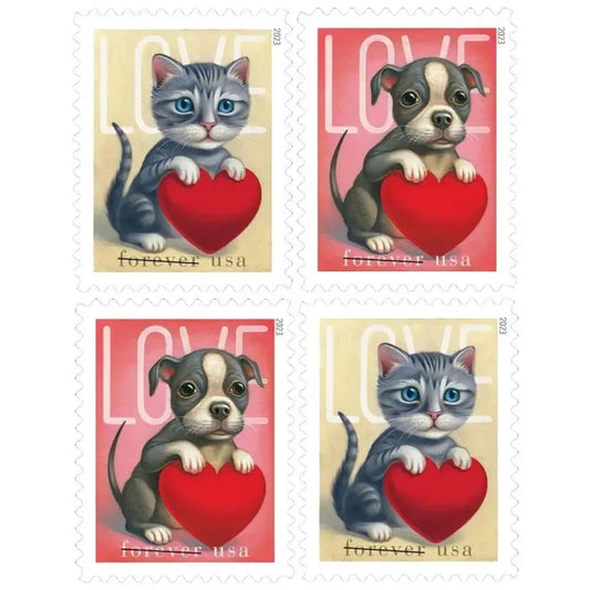 Forever Stamps 2023 Love Series – Romantic Collection, First-Class Postage