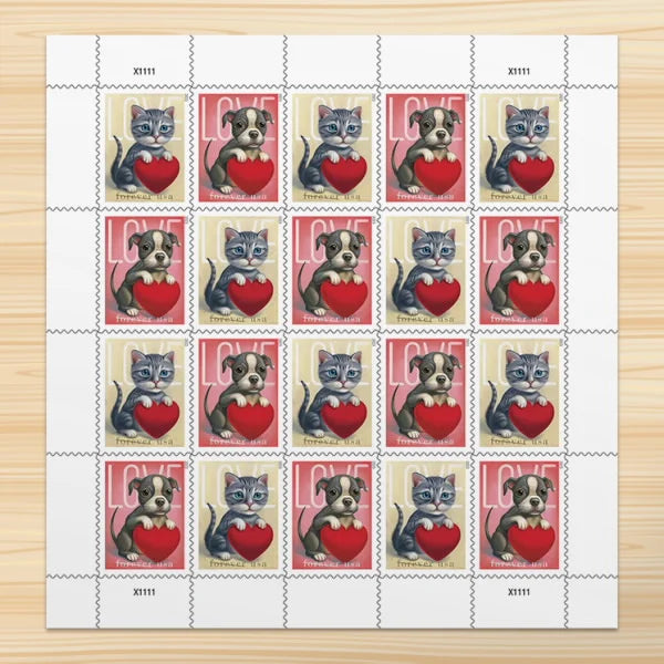 Forever Stamps 2023 Love Series – Romantic Collection, First-Class Postage