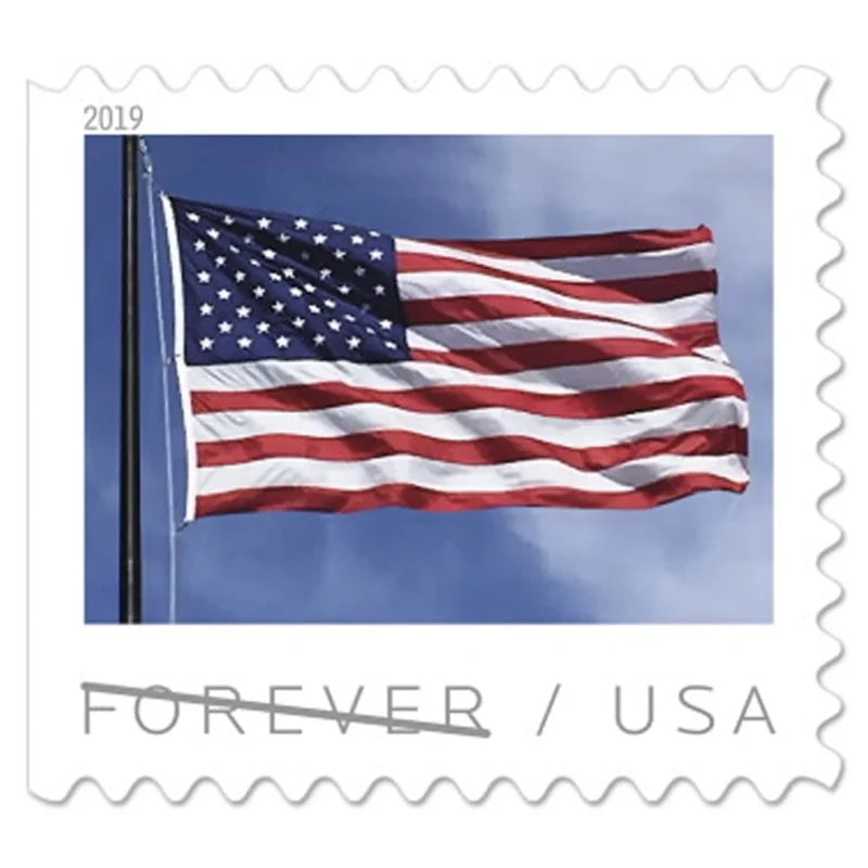 Forever Stamps 2019 U.S. Flag – Patriotic Symbol, First-Class Postage