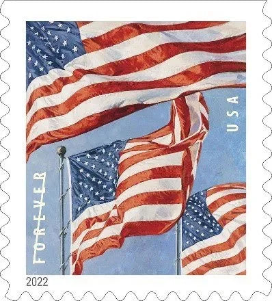 Forever Stamps 2022 U.S. Flag – Patriotic Symbol, First-Class Postage